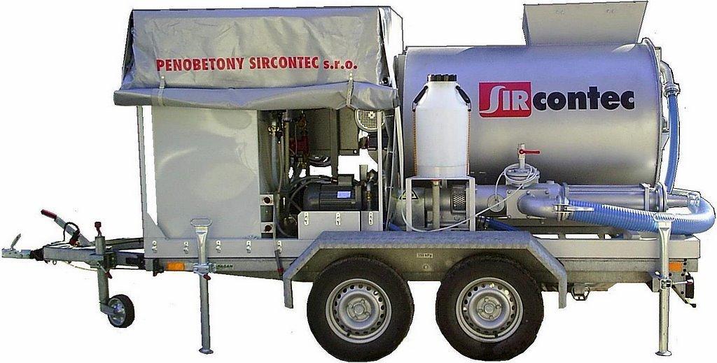 Betonárky typu MS 1000 Nádrž na vodu - 270 litrov Automatické dávkovanie prísady, napr.