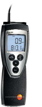 4800 7169 kn + pdv Anemometar sa žarnom niti testo 425 Mjerenje temperature i brzine, izračun protoka Fiksna teleskopska sonda - maksimalna duljina 820 mm, promjera 7,5 mm