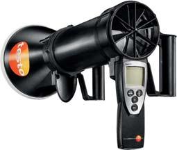 kod testo 410-2: vlaga u zraku Mjerno područje NTC -10 do +50 C, brzina 0,4 do 20m/s, 0 do 100%rH Anemometar sa propelerom testo 417 Mjerenje brzine i temperature zraka, izračun