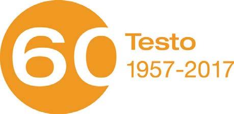 Jubilarni modeli analizatora - 60 godina = 60 mjeseci garancije Testo 2017. slavi svoj 60. rođendan.