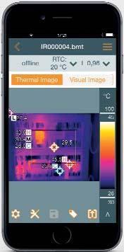 emisivnosti Testo ɛ asistent će automatski podesiti emisivnost (ε) i reflektivnu temperaturu (RTC), kako