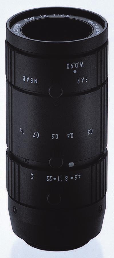 MEGA-PIXEL MACRO ZOOM LENS Captures full resolution of mega-pixel cameras High contrast & sharp picture in all areas of the screen Compact design-iameter 36.