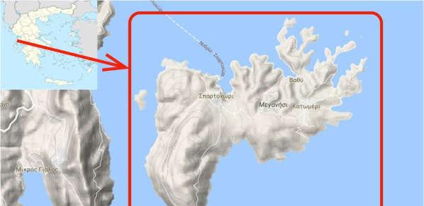 1.2. ΓΕΩΓΡΑΦΙΚΑ ΣΤΟΙΧΕΙΑ Το Μεγανήσι είναι νησί μεταξύ Λευκάδας και Αιτωλοακαρνανίας.