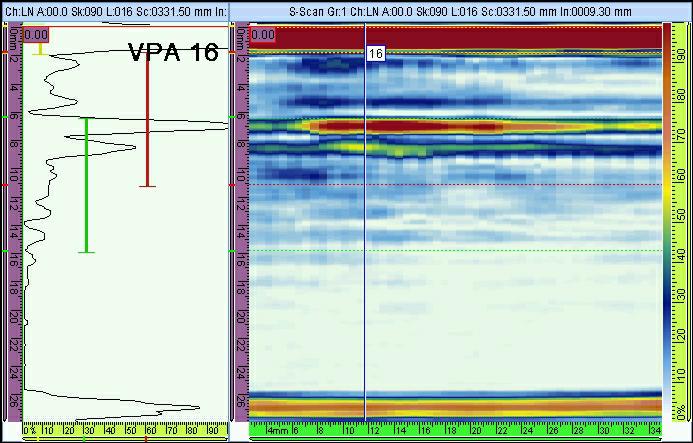 Obr.10 Valec A, pozícia 8 v strednej a spodnej časti valca. OK.