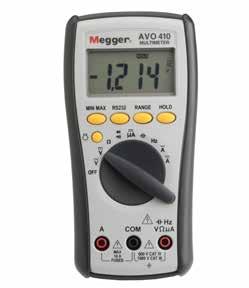 Multimetre pre elektroinžinierov True RMS multimeter AVO410 Meranie skutočnej efektívnej hodnoty (TRMS) napätia a prúdu, meranie odporu, kapacity a frekvencie Automatické prepínanie rozsahov s