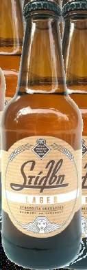 Συσκευασία Delivery ΣΥΝΕΡΓΑΣΙΑ Stilvi Lager Μπύρα με λαμπερό χρυσό διαφανές χρωμα, δροσιστική με μεταξένια υφή