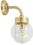 IP43 Ε27 8 Watt GLOBES 150mm: WHITE, TRANSPARENT, SMOKED WALL LIGHT 4941 30 cm 132409 ΣΑΤΙΝΕ/NICKEL MAT