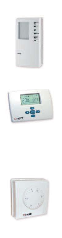 Elektronické regulátory HERZ - Elektronický regulátor priestorovej teploty pre dvojbodovú alebo pulznú reguláciu so spínacími hodinami Dim.
