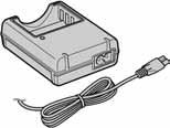 Prvo pročitajte Provjera isporu enog pribora Punjač Ni-MH baterija BC-CS2A/CS2B (1)/ Mrežni kabel (1) Nikal-metal hidridne baterije HR6 (veličina AA) (2)/Kutija za baterije (1) USB kabel (1) Vrpca za