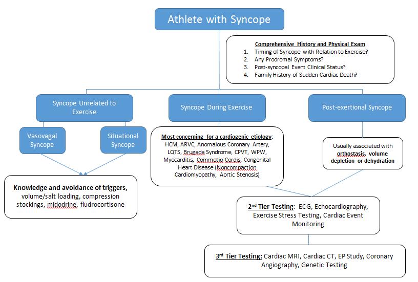 Approach to the evaluation of an athlete with syncope Madan S, Chung E.