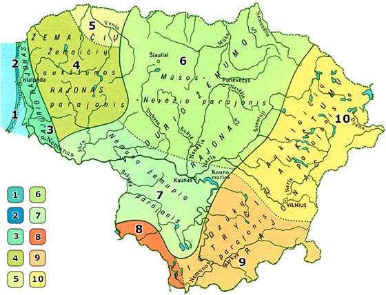 Klimato sąlygos Vyrauja vidutinių platumų jūrinis, pereinantis į žemyninį klimatas, kuriam didelę įtaką daro Baltijos jūra. Vidutinė sausio ir vasario nakties oro temperatūra -5 C, dienos 0 C.