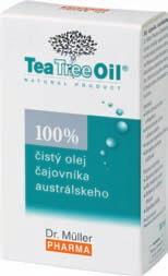 Olej čajovníka austrálskeho Esenciálny olej z divoko rastúcich stromov (Melaleuca alternifolia) nízkeho vzrastu z východného pobrežia Austrálie je používaný austrálskymi domorodcami na liečenie