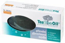 Tea Tree Oil dáva tomuto jemnému mydlu dlhotrvajúci dezodoračný účinok a obsiahnuté lístky pôsobia ako prírodný peelingový prostriedok.