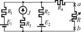 Унутрашња отпорност еквивалентног Тевененовог генератора износи e Ω па је на основу услова прилагођења непозната отпорност Ω e Напон празног хода се одређује из једначине J из које се добија напон V