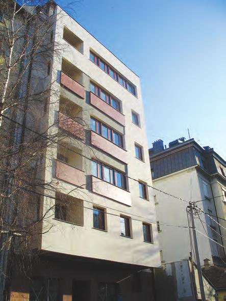 Сл. 35. Објекат у Пожаревачкој улици решење Главног пројекта (арх. Марић, Манић) Fig. 35. Pozarevacka st. building Main project solution (arch.