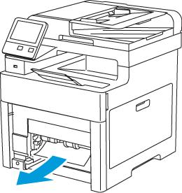 Αντιμετώπιση προβλημάτων 4. Αφαιρέστε τυχόν τσαλακωμένο χαρτί από το δίσκο και τυχόν υπολειπόμενο χαρτί που έχει μπλοκαριστεί στον εκτυπωτή. 5.