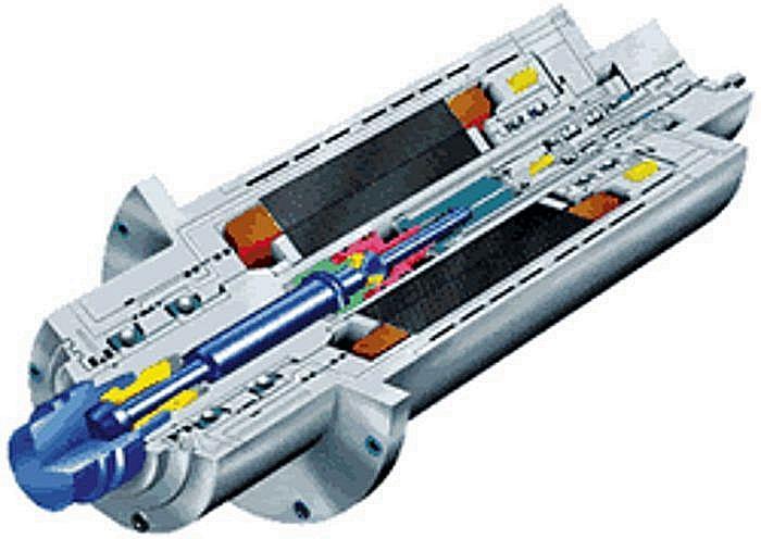 4.3. Motorvreteno Za potrebe VBO (visokobrzinske obrade) zadnjih godina primjenjuje se sistem integrirane gradnje glavnog vretena i elektromotora tzv. motorvretena.