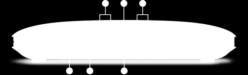 4) 7segmentový DISPLEJ: Tento segmentový displej zobrazuje číslo práve sledovaného kanálu. V pohotovostnom režime bude na displeji zobrazený aktuálny čas.