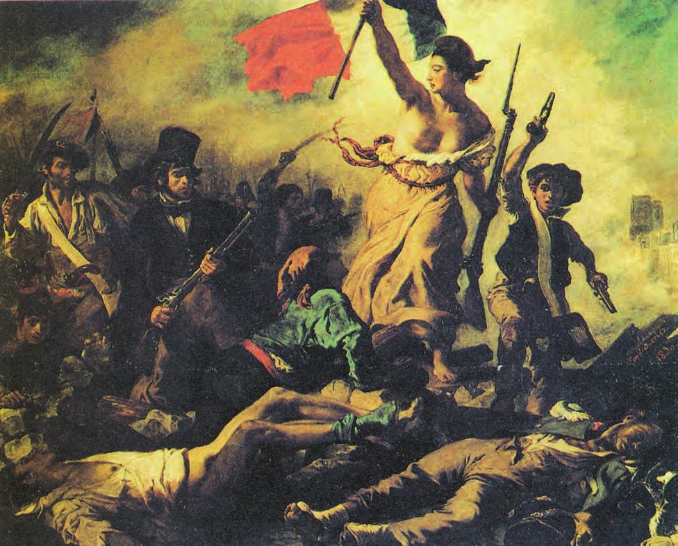 Η ΕΥΡΩΠΗ ΚΑΙ Ο ΚΟΣΜΟΣ ΤΟΝ 19ο ΑΙΩΝΑ (1815-1871) Εζέν Ντελακρουά (Eugène Delacroix, 1798-1863), «Η Ελευθερία οδηγεί τον λαό», 1830, Μουσείο Λούβρου, Παρίσι.