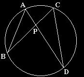 AP*DP = BP*CP אפולוניוס של הנחתכים המיתרים משפט 0<P - למעגל מחוץ 0>p - המעגל בתוך דומים משולשים ADP CBP הוכחה: <BAD = <BCD שוות BD ABC = <ADC> שוות AC <APB = < CPB