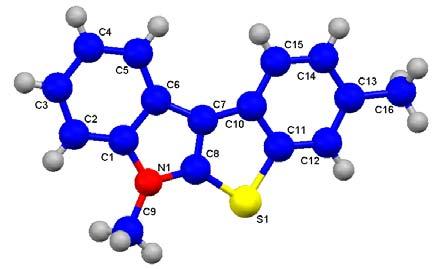 Crystal data and structure refinement for 3b N S 3b Table 1. Crystal data and structure refinement for 3b. Identification code 3b Empirical formula Formula weight 251.33 Temperature 173.