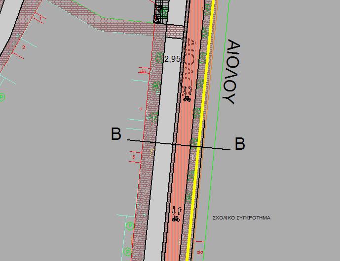 Οδοί ήπιας κυκλοφορίας Οδός Αιόλου : Μονοδρόμηση της οδού Αιόλου (τμήμα από 23ης Οκτωβρίου έως Γούναρη), δημιουργώντας μια λωρίδα κυκλοφορίας μονής κατεύθυνσης πλάτους από 2,95μ έως 3,00μ με