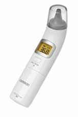 20 Meranie telesnej teploty Digitálne a infračervené teplomery 3 v 1: meria telesnú teplota na ušnom bubienku, teplotu povrchov a izbovú teplotu Veľký podsvietený displej Vypínateľný zvukový