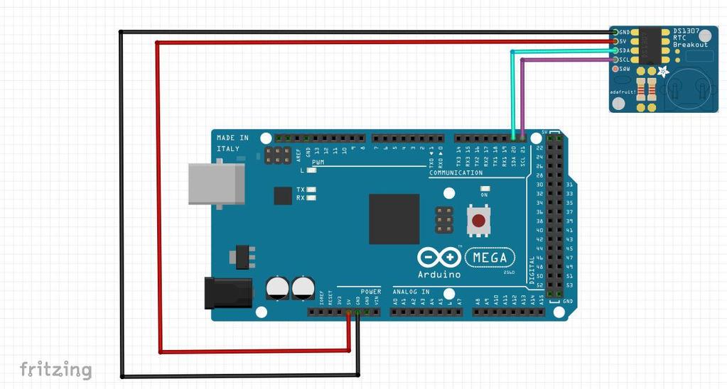 4.4 Arduino Mega 2560 + RTC RTC modul služi za prikaz datuma i vremena.