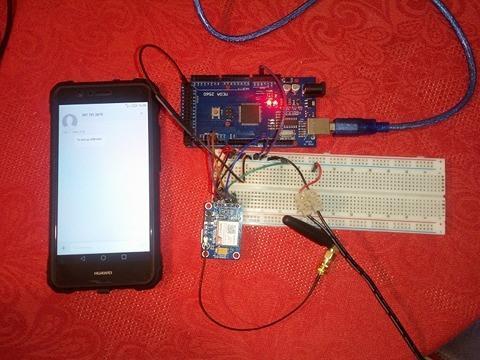 4.6.3 Testiranje GPRS / GSM SIM800l modula GPRS / GSM modul je uspješno testiran slanjem SMS poruke na mobilni uređaj što je prikazano na slici ispod. Slika 38.