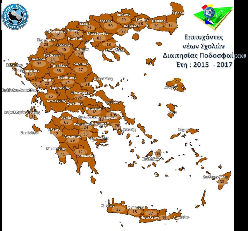 1704 Νζοι διαιτητζς Στοιχεία Υπ. Εκπαίδευσης Ανάπτυξης Διαιτησίας Ε.Π.Ο. Γξάθεκα 3.1.8 Οη επηηπρφληεο ησλ λέσλ ζρνιψλ δηαηηεζίαο 2015-2017.