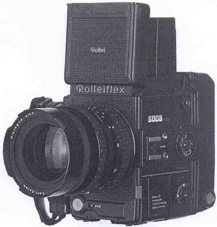 Rolleiflex 6008 metric využíva 70 mm perforovaný film.