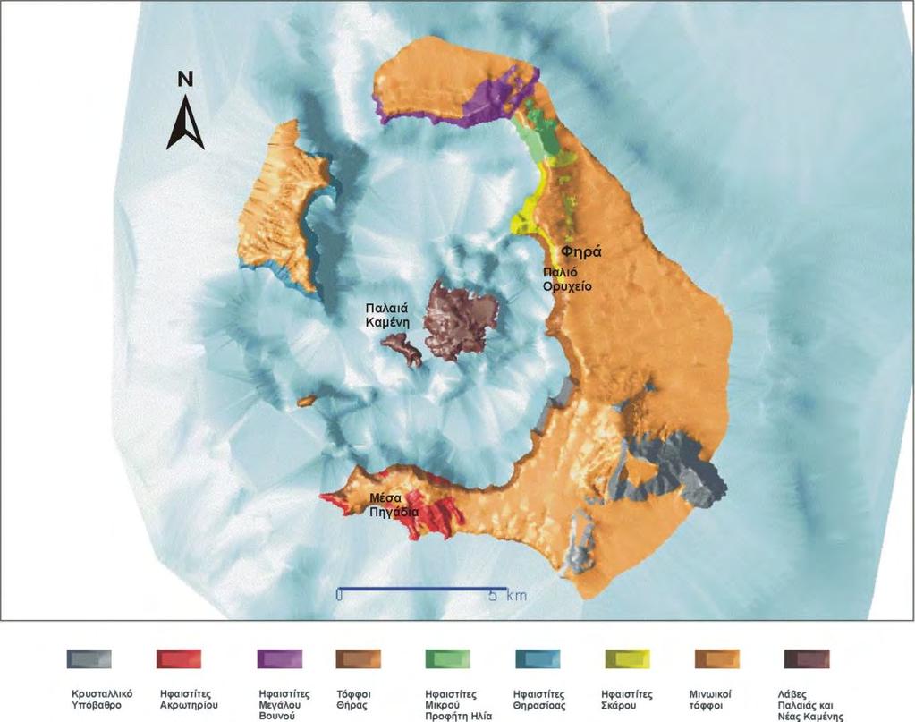 25 Εικ. 20: Τρισδιάστατη άποψη (προς ΒΑ) της χωρικής κατανομής των μικροσεισμικών υποκέντρων στην περιοχή της Σαντορίνης το 2002 2003.