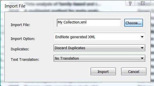 EndNote File Import (το