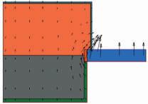 1) Lango šilumos perdavimo koeficientas U =0,90 W/(m²K) (vertę pateikė užsakolango vas). Sistemos gylis 70 mm, sienos konstrukcijos šilumos perdavimo koeficientas U=0,12 W/(m²K). Pav. 6.3.