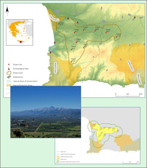 LIFE IGIC Ανάπτυξη πράσινων υποδομών και αειφόρων μεθόδων καλλιέργειας σε πιλοτικούς ελαιώνες που περιβάλλονται από περιοχές N2Κ στη Δυτική Μεσσαρά του ν.