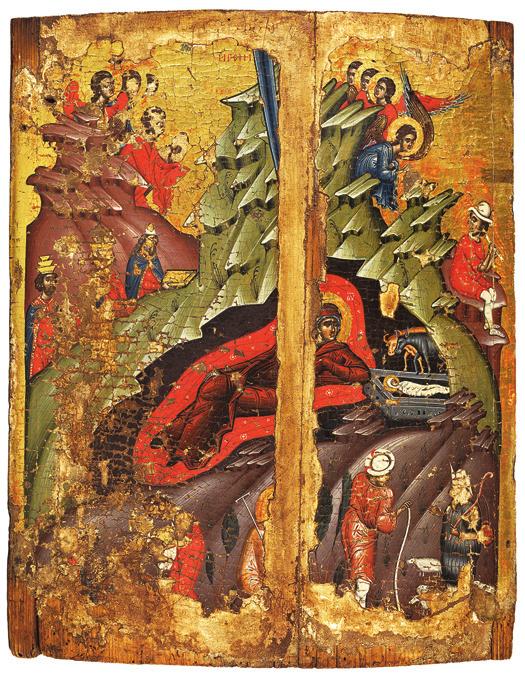 ЗОГРАФ 41 (2017) [169 188] Сл. 13. Рођење Христово. Византијски музеј у Костуру Fig. 13. The Nativity.