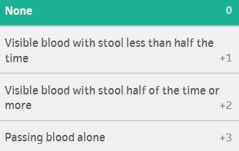 Colitis Stool frequency Mucosal