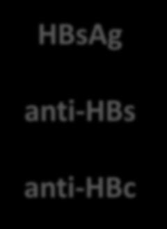 HBsAg (+) anti-hbs (-) anti-hbc (+)