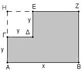 26 Από το ορθογώνιο ΑΒΖΗ αφαιρέθηκε το τετράγωνο ΓΔΕΗ πλευράς y.