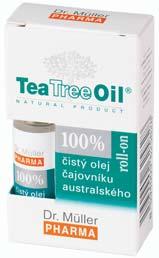 Müller Pharma používa do svojich výrobkov zásadne najkvalitnejší farmaceutický Tea Tree Oil. 100% čistý olej čajovníka austrálskeho Olej čajovníka austrálskeho Dr.