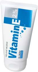 Vitamín E krém Krém so zvýšeným obsahom vitamínu E a panthenolu je určený na pravidelnú každodennú starostlivosť o pleť.