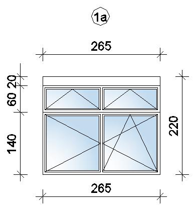 Ug=0,6 W/m2K prema HRN EN 673, 6 staklo Low-e + 16 plin argon + 4 staklo Lowe + 16 plin argon + 6 staklo Low-e, prema HRN EN 673 (ispitano prema HRN EN 1279), Uw 0,90 W/m2K.