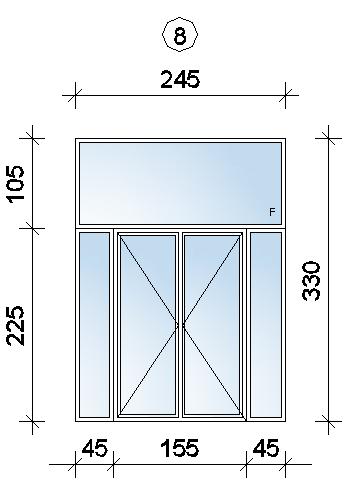 7. Prozor 120x210 kom 1,00 8.