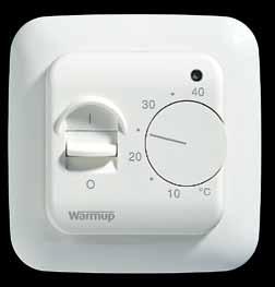 Warmup MSTAT (mehanički termostat za podno grijanje) olakšava regulaciju temperature u vašoj kući. Bez potrebe programiranja, MSTAT vam jednostavno omogućuje da podesite željenu temperaturu poda.