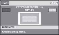 Priprema diska za reprodukciju na drugom uređaju ili računalu (finaliziranje) (nastavak) b Napomene Tijekom finaliziranja ne izlažite kamkorder udarcima ili vibracijama i ne odspajajte AC adapter.