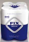 FIX 4x500ml το σετ 5,00 3,75 2,50 1,88