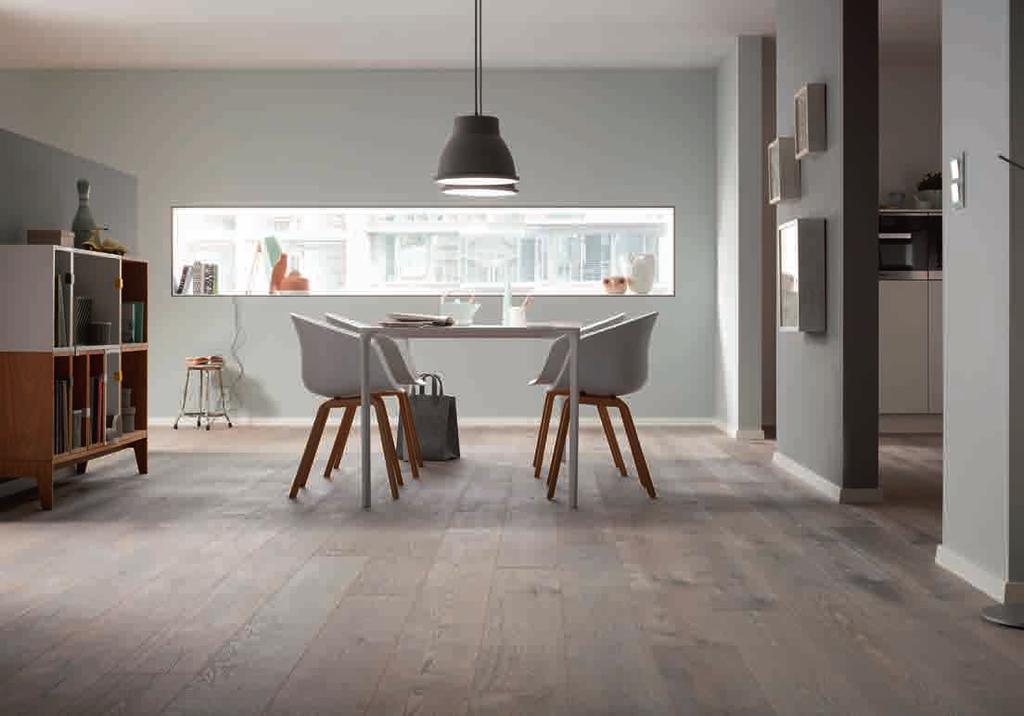 Spękany unikalny dąb biały deska Pure Collection