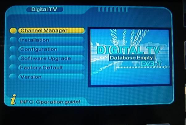 Po zvolení Digital TV menu, stlačte tlačidlo ENTER.