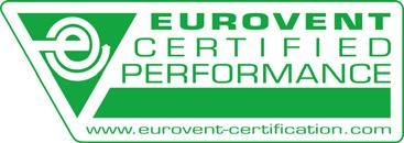 eu - E 0412 1 336 - RPR Oostende EEDEL XXX-05/16 Η  συμμετέχει στο Πρόγραμμα Πιστοποίησης Eurovent για Ψύκτες με ψυκτικό υγρό (LP), Τοπικές κλιματιστικές μονάδες (HU), Τοπικές Κλιματιστικές Μονάδες
