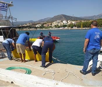 ξηράς για την οριοθέτηση και περικύκλωση του ελλιμενιζόμενου σκάφους <<EXCALIBUR>>.